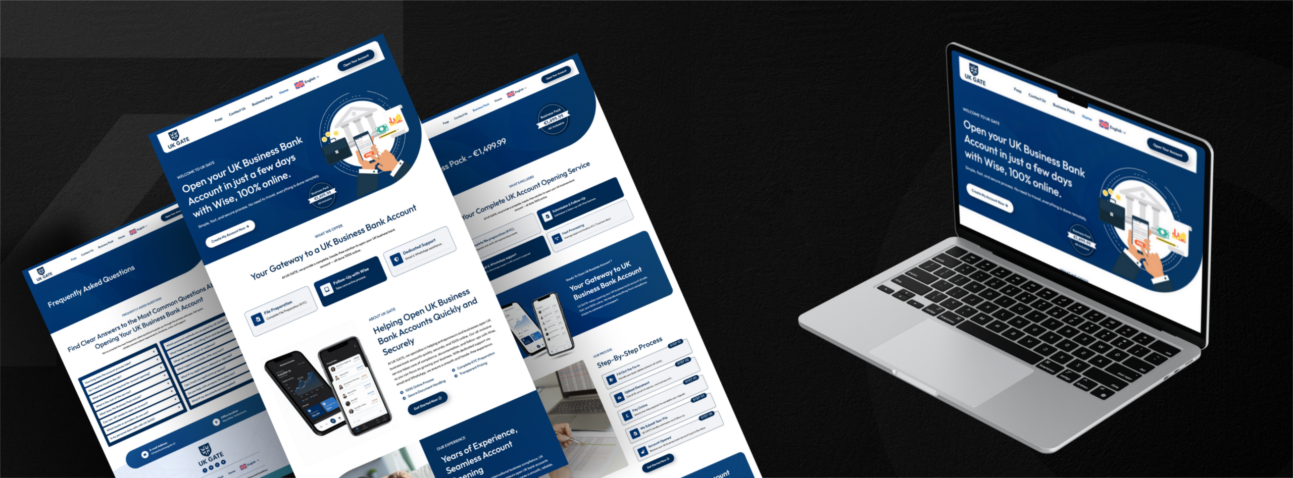 UK GATE – UK Business Bank Account Website