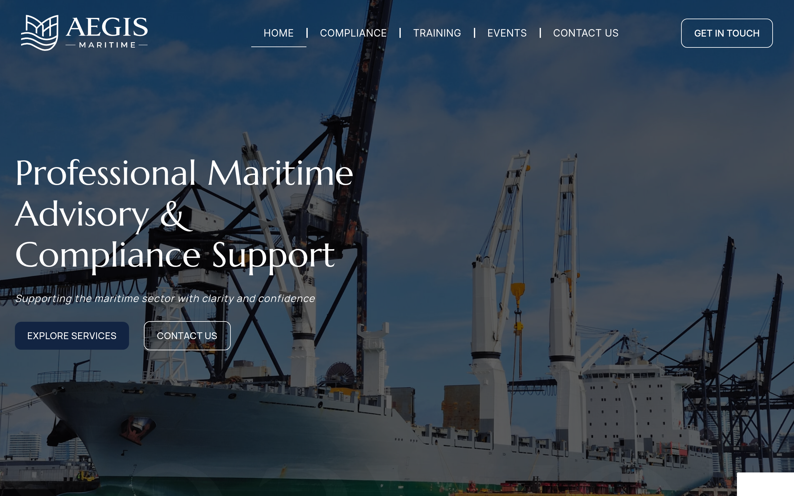 Aegis Maritime Group — screenshot