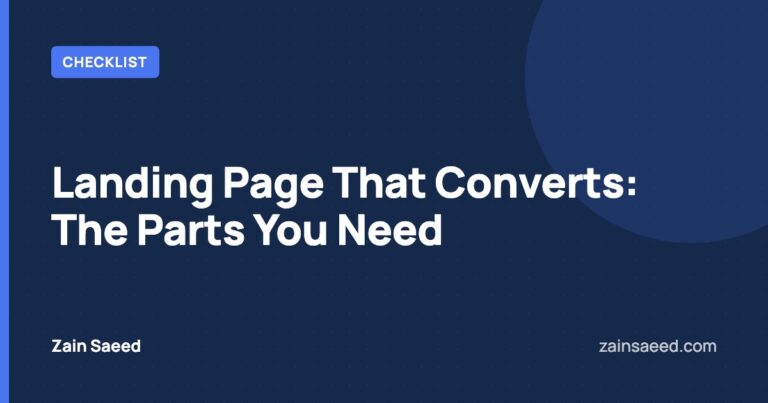 Landing page that converts checklist cover