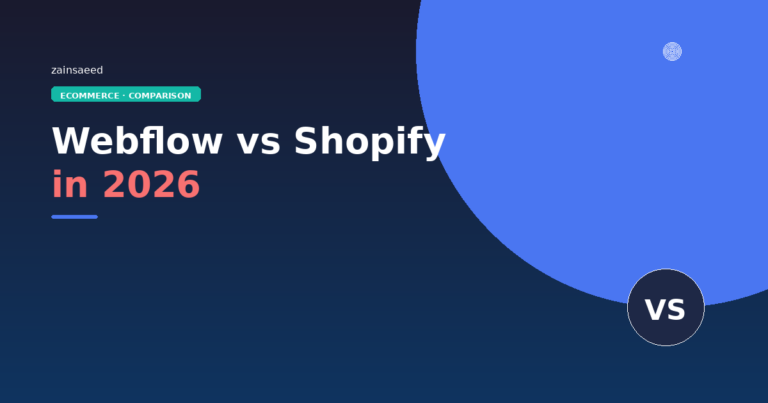 Webflow vs Shopify comparison featured image